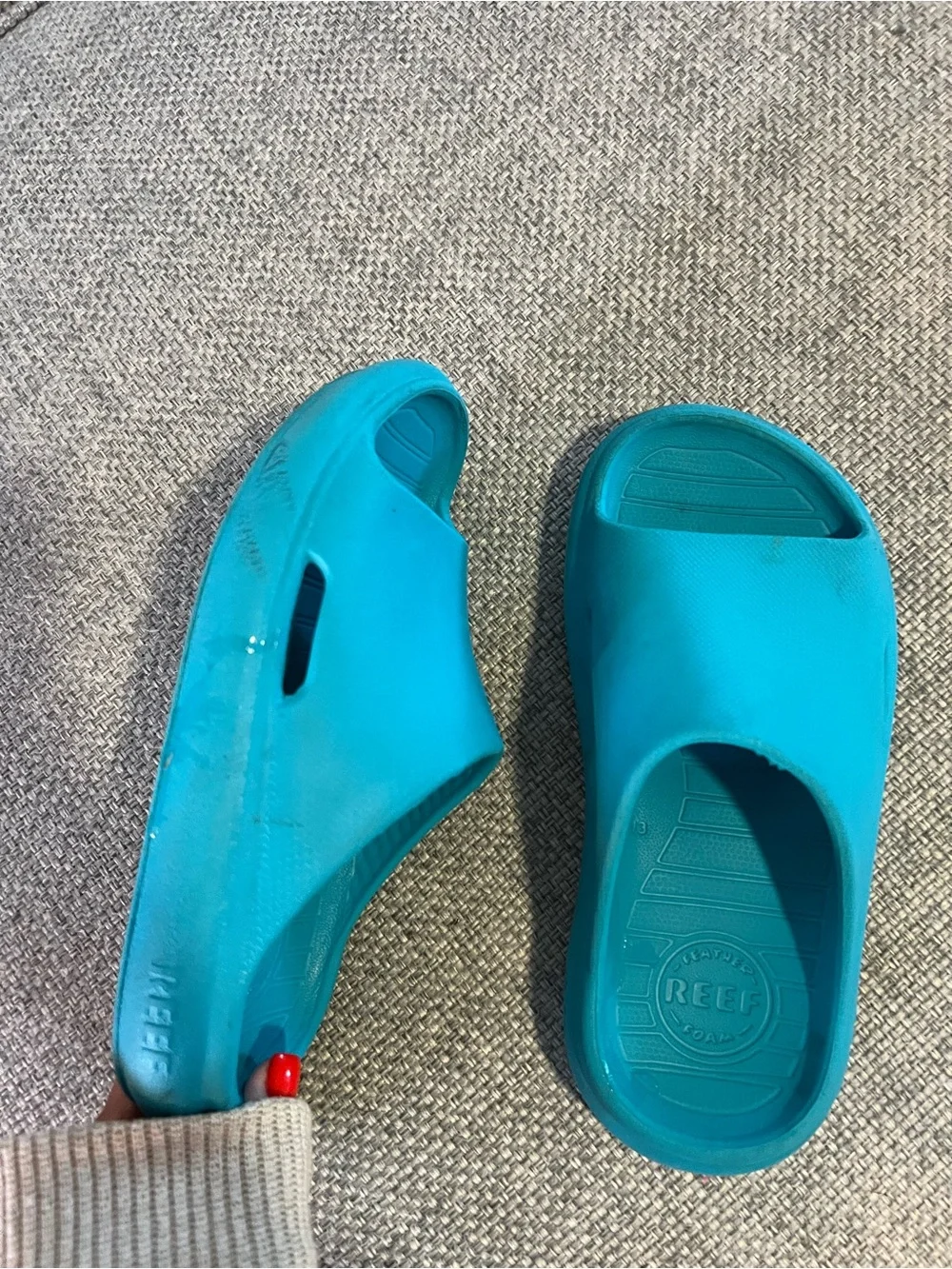 Reef Kids Rio Teal Slip-On Foam Slides